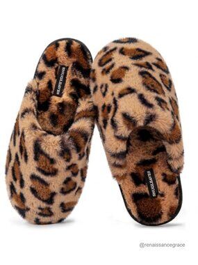 Snug Leaves Fuzzy Memory Foam Slippers Non-Slip House Shoes